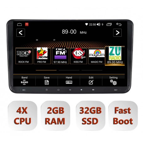 Navigație android VW Passat B6 B7 CC, 2GB RAM 32GB SSD ,Fast Boot,QLED - 1