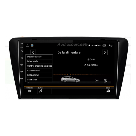 Navigație android Skoda Octavia3 10,1" QLED Octacore 4/6GB RAM +32/64GB SSD, Slot SIM 4G, DSP,Carplay Fast Boot model CMP8914S8